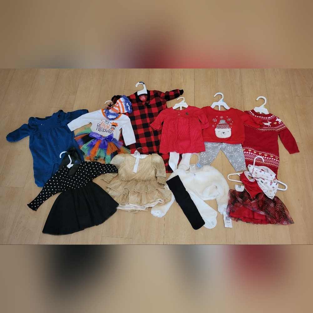 Baby Girl Winter/Holiday Bundle 0-3m/3-6m
